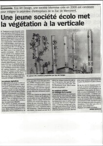 Revue de presse ECO ART DESIGN