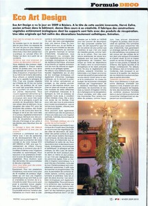 Revue de presse ECO ART DESIGN